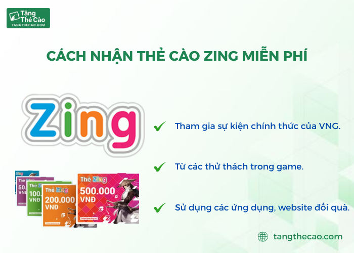 Cách nhận thẻ cào Zing miễn phí nhanh nhất 2025
