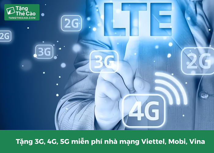 Tặng gói cước data miễn phí từ các nhà mạng lớn, uy tín